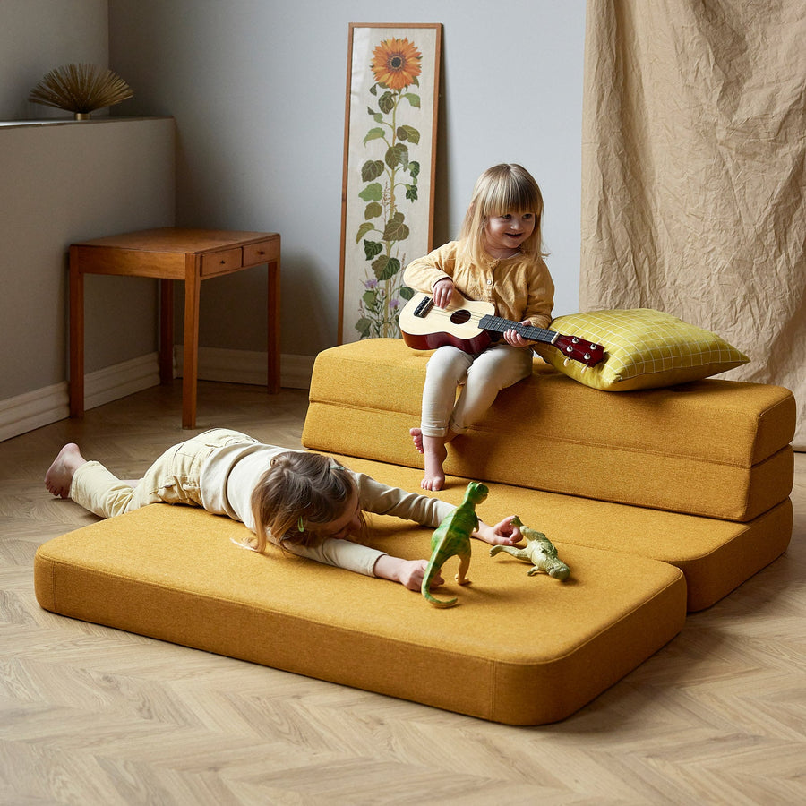by KlipKlap KK 3 Fold Sofa 36x120x70cm - Soft Rose W. Rose