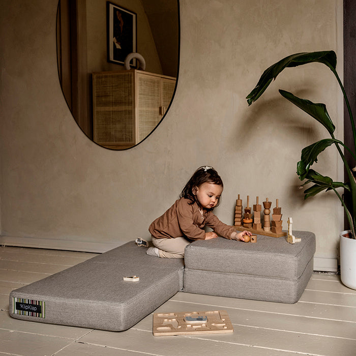 by KlipKlap KK 4 Fold 40x50x50cm - Blue Grey W. Grey (Pre-Order; Est. Delivery in 3-6 Weeks)