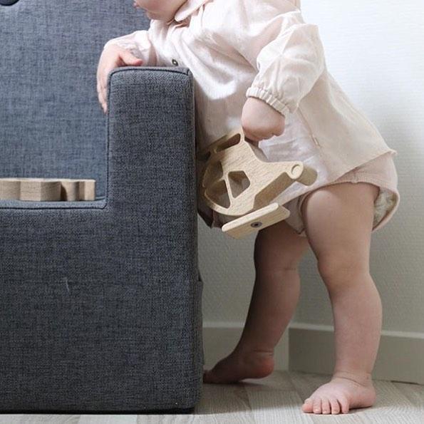 by KlipKlap KK Kids Chair XL - Beige W. Sand (Data TBC) (Pre-Order; Est. Delivery in 5-8 Weeks)