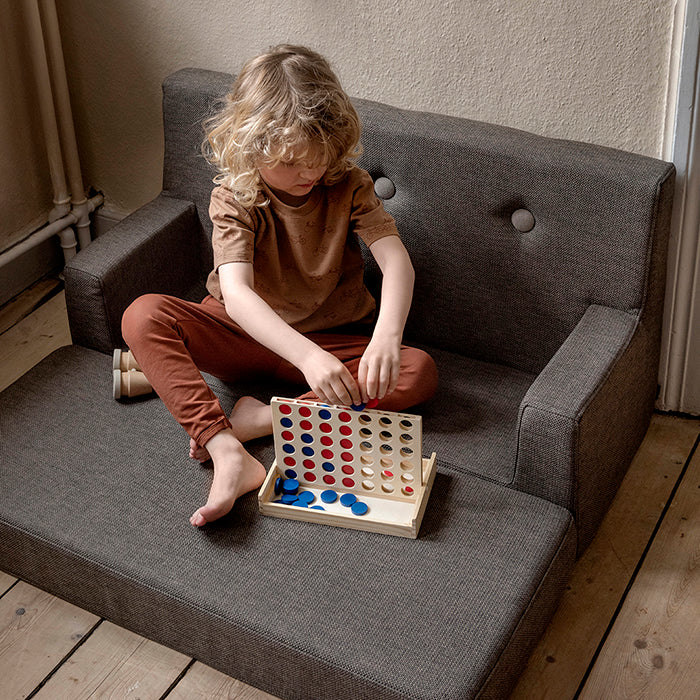 by KlipKlap KK Kids Sofa 64x100x40cm - Beige W. Sand (Pre-Order; Est. Delivery in 3-6 Weeks)