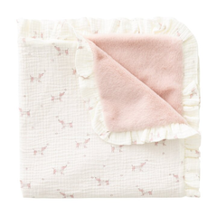 cambrass-reversible-blanket-65x65x1cm-puppy-pink-baby-nursery-rjc-55182