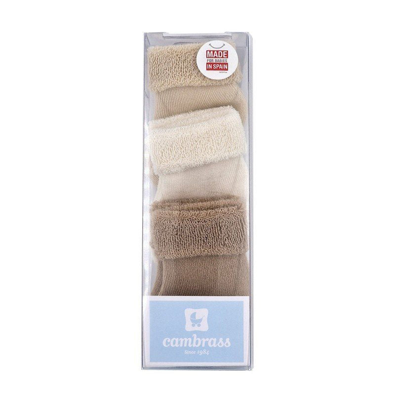 cambrass-set-3-socks-for-baby-liso-beige-sz-0000-15-16-rjc-39080