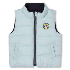 carrement-beau-puffer-jacket-sleeveless-navy-green-carr-w23y06037-v96-y02