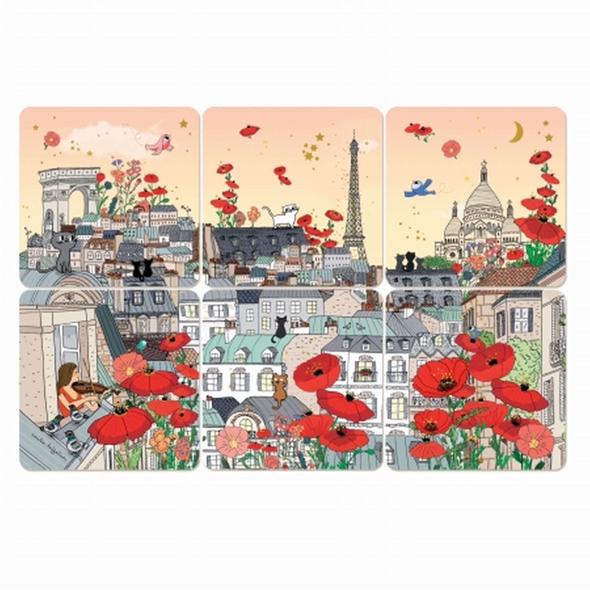 cartes-d-art-coasters-paris-flowers-kitchen-cart-coa26-01