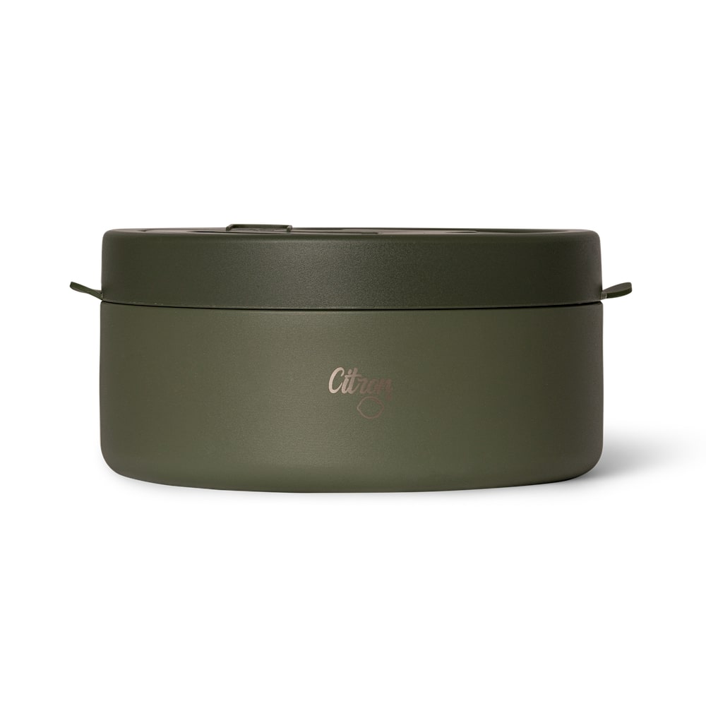 Citron Insulated Stainless Steel Food Jar 400ml - Olive Green