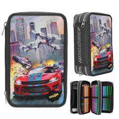 depesche-action-world-triple-pencil-case-with-led-drone-stationery-depe-0013981