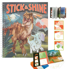 depesche-dino-world-colouring-book-stick-&-shine-depe-0012473