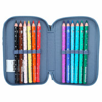 Depesche Dino World Double Pencil Case Blue Dini Mini