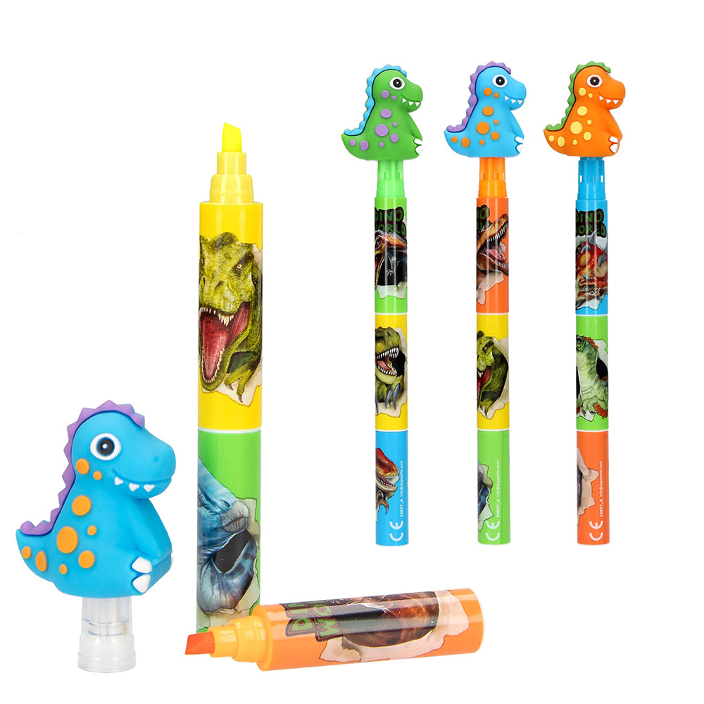 depesche-dino-world-highlighter-with-topper-stationery-depe-0013037