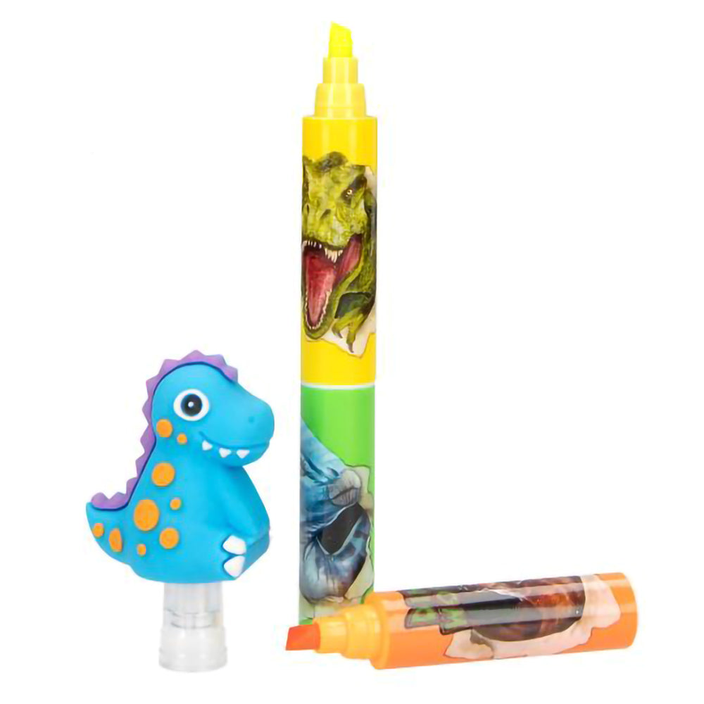 depesche-dino-world-highlighter-with-topper-stationery-depe-0013037