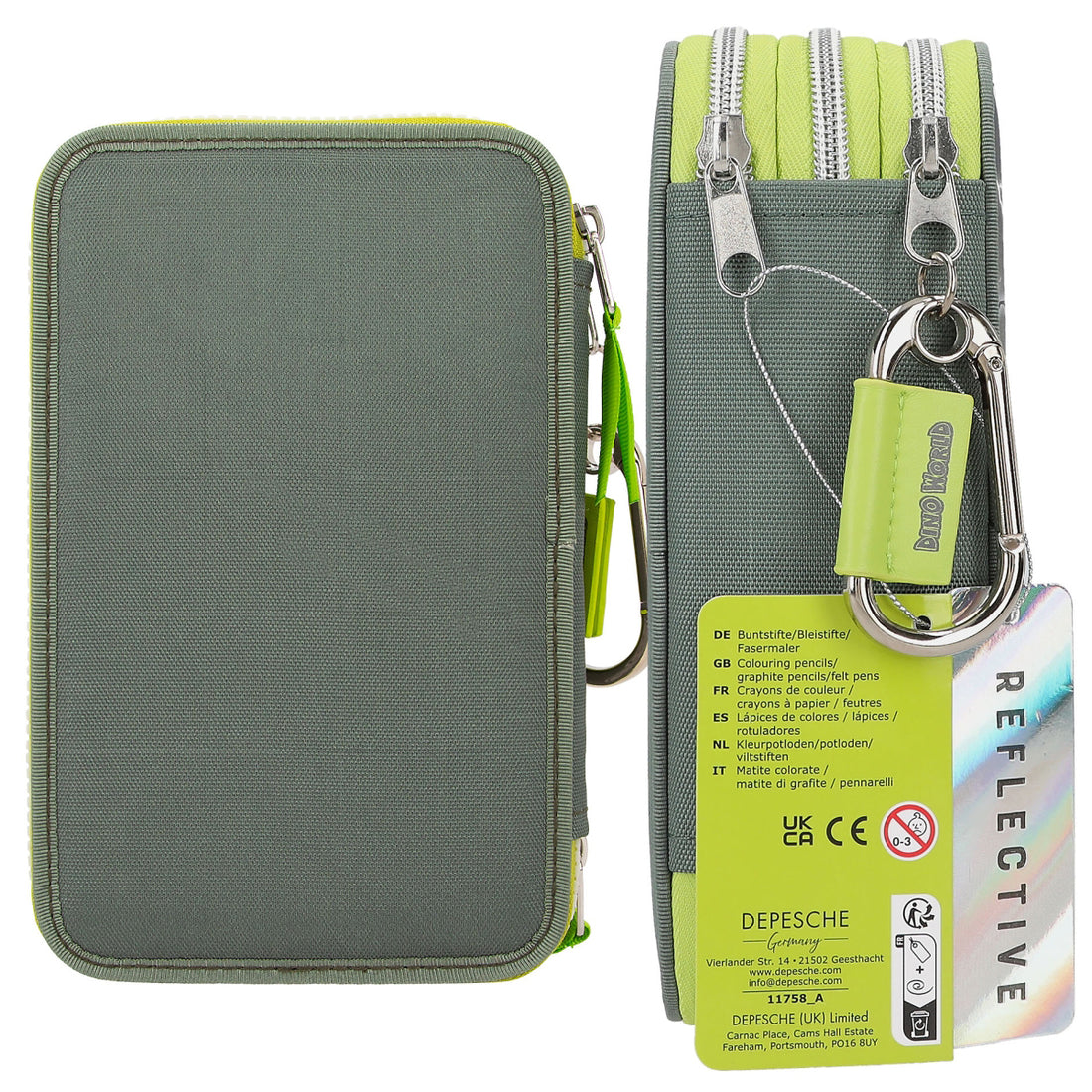 depesche-dino-world-triple-pencil-case-danger-depe-0011758