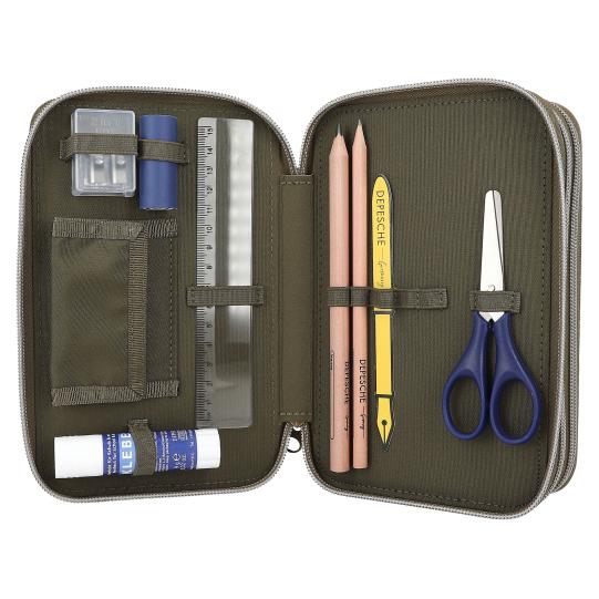 Depesche 13135 Dino World - Filled 3-compartment Pencil Case In Olive - View #12