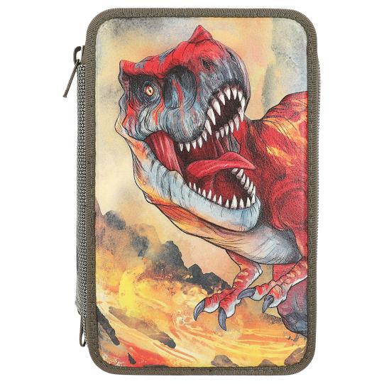 depesche-dino-world-triple-pencil-case-green-with-3d-effect-green-depe-0013135