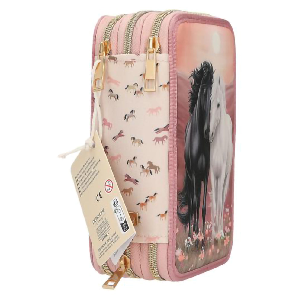 depesche-miss-melody-triple-pencil-case-blossom-pony-stationery-depe-0013968