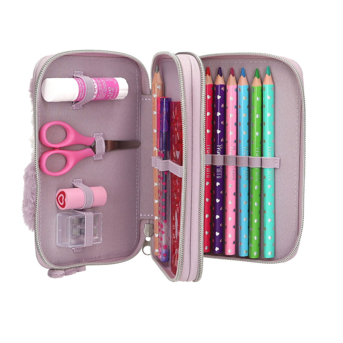depesche-princess-mimi-2-compartment-pencil-case-deer-penguin-depe-0013158
