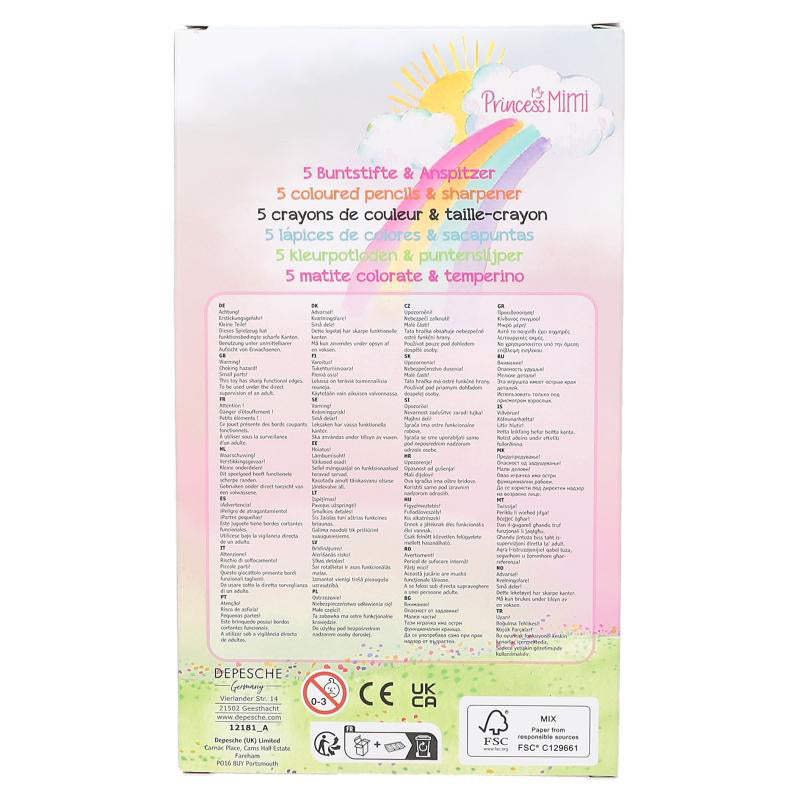depesche-princess-mimi-colouring-pencils-with-sharpener-depe-0012181