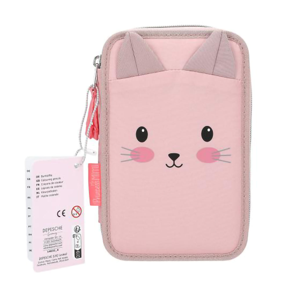 depesche-princess-mimi-double-pencil-case-cat-stationery-depe-0014033