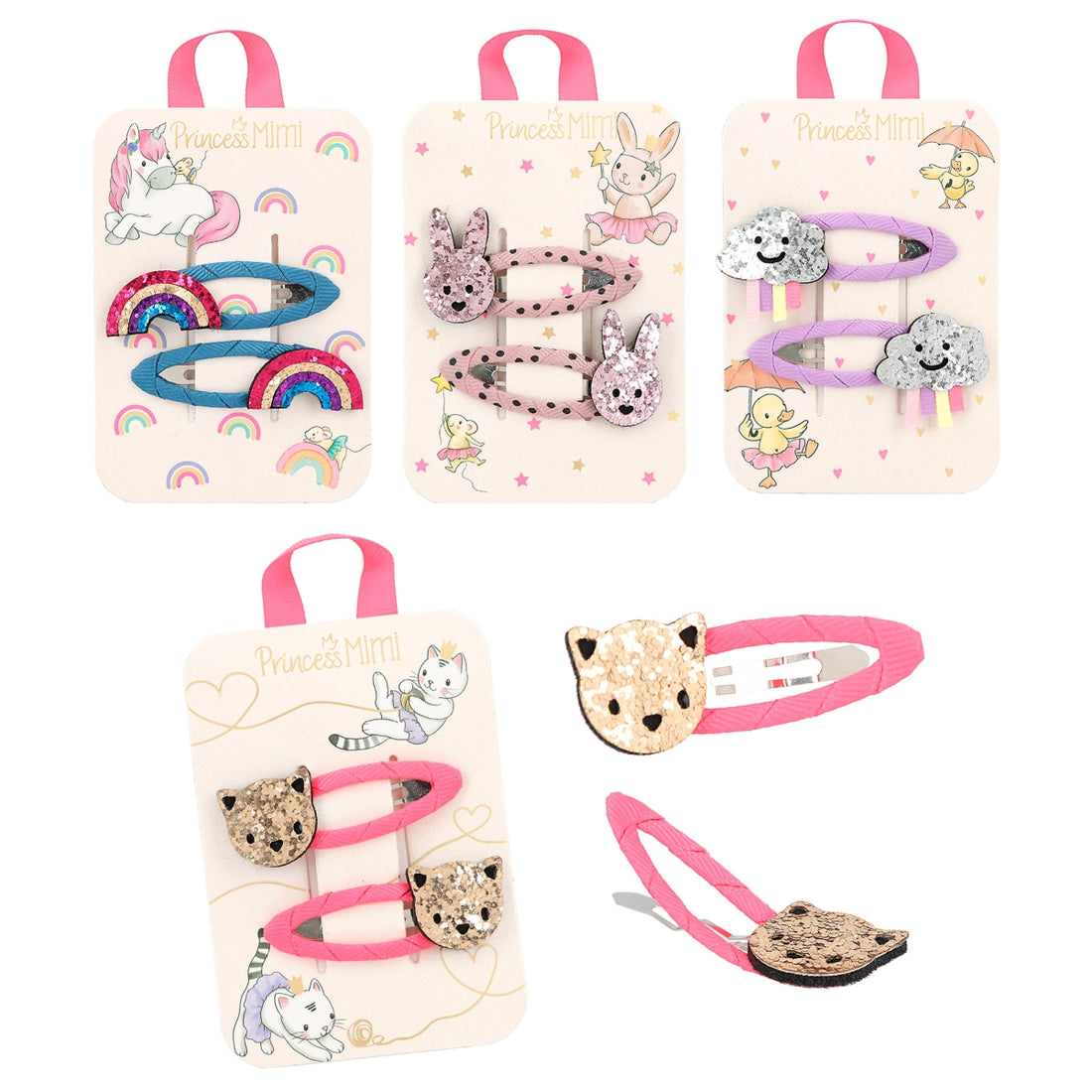 Depesche Princess Mimi Hairclips Textile (1pc)
