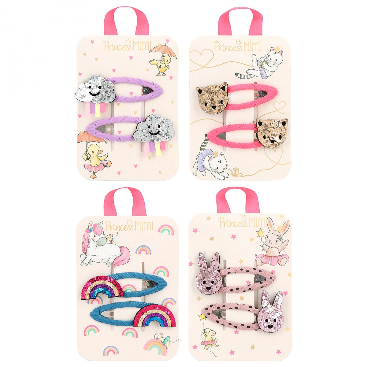 Depesche Princess Mimi Hairclips Textile (1pc)