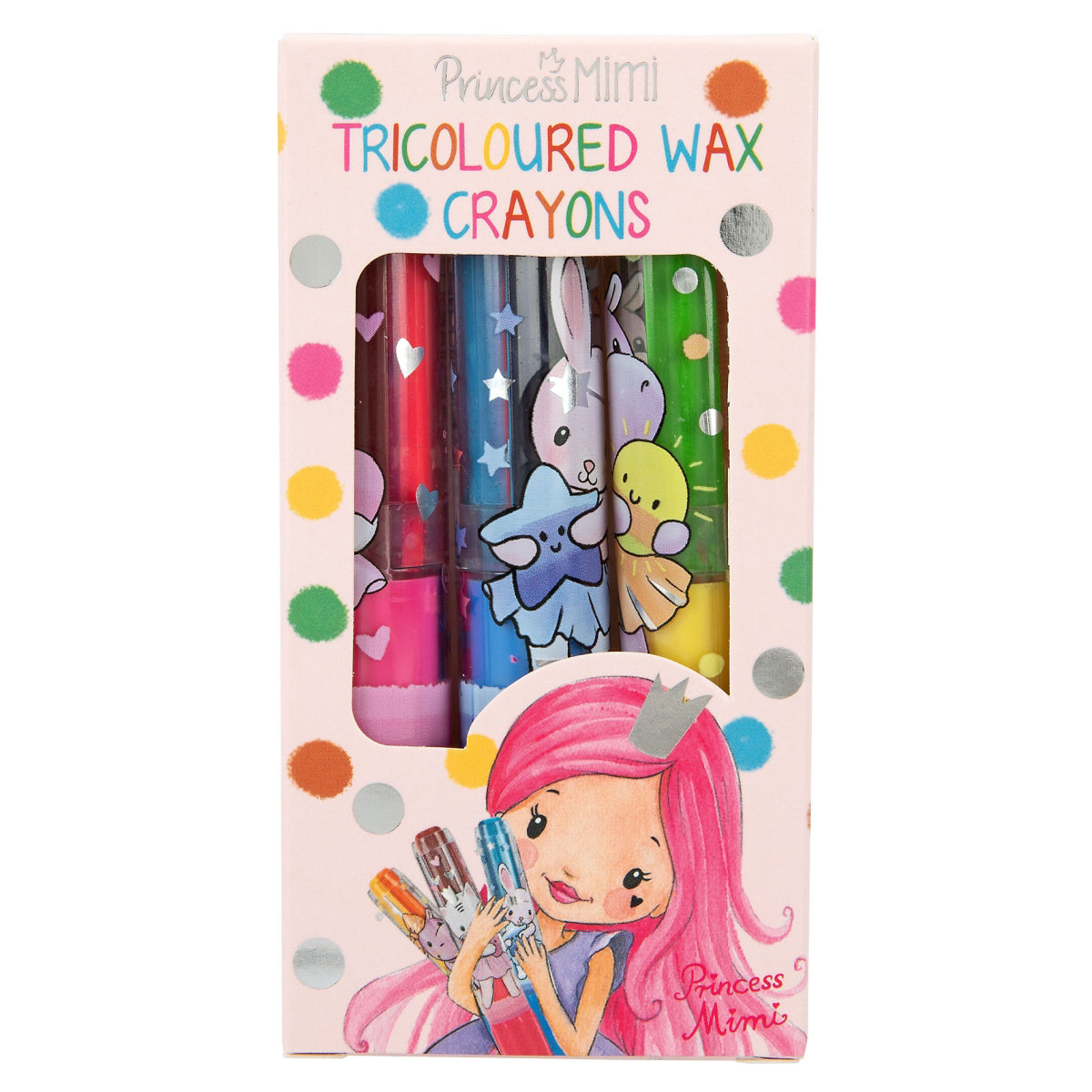 depesche-princess-mimi-tricoloured-wax-crayon-set-depe-0012176