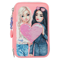 depesche-topmodel-3-compartment-pencil-case-with-rubbing-sequins-depe-0012950