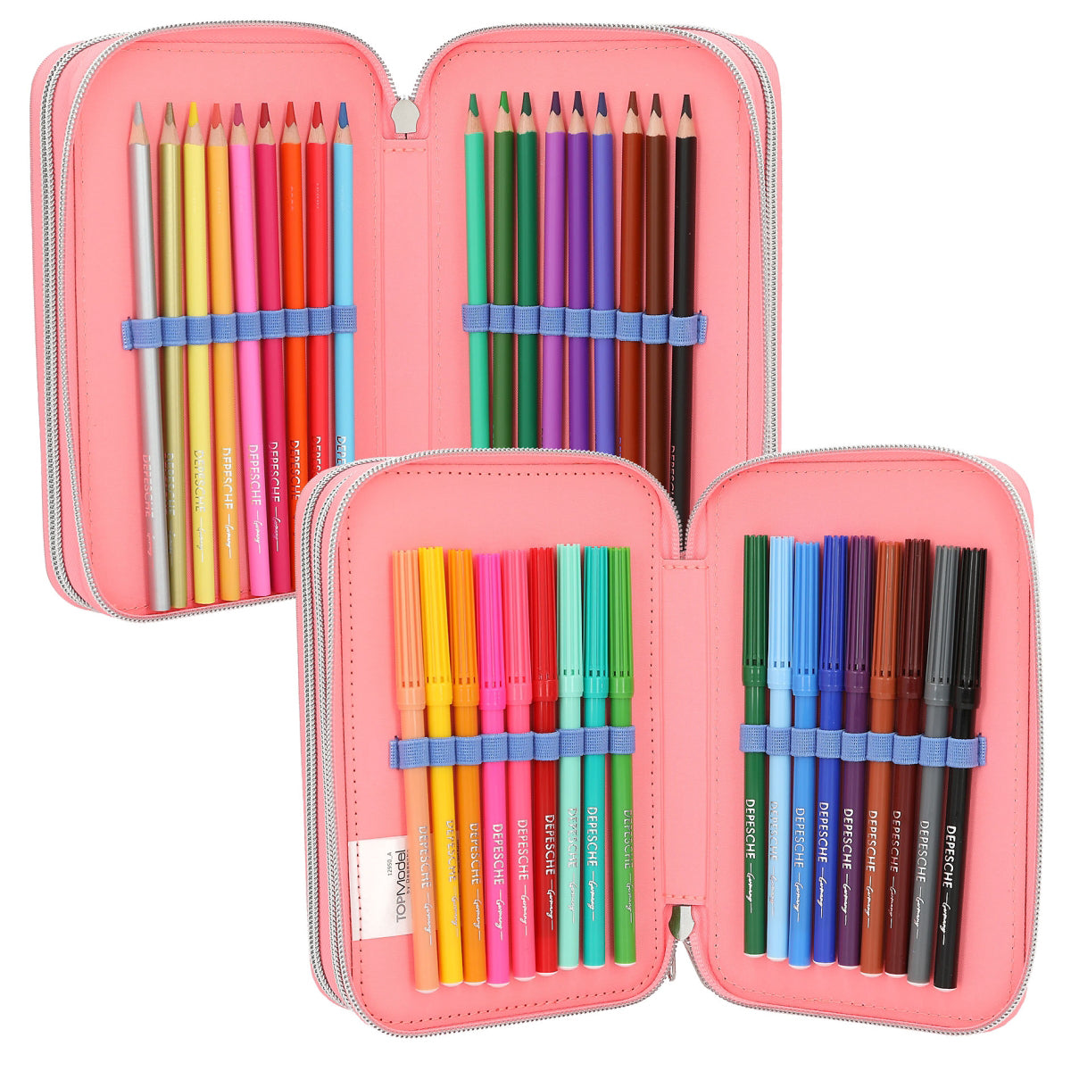 depesche-topmodel-3-compartment-pencil-case-with-rubbing-sequins-depe-0012950