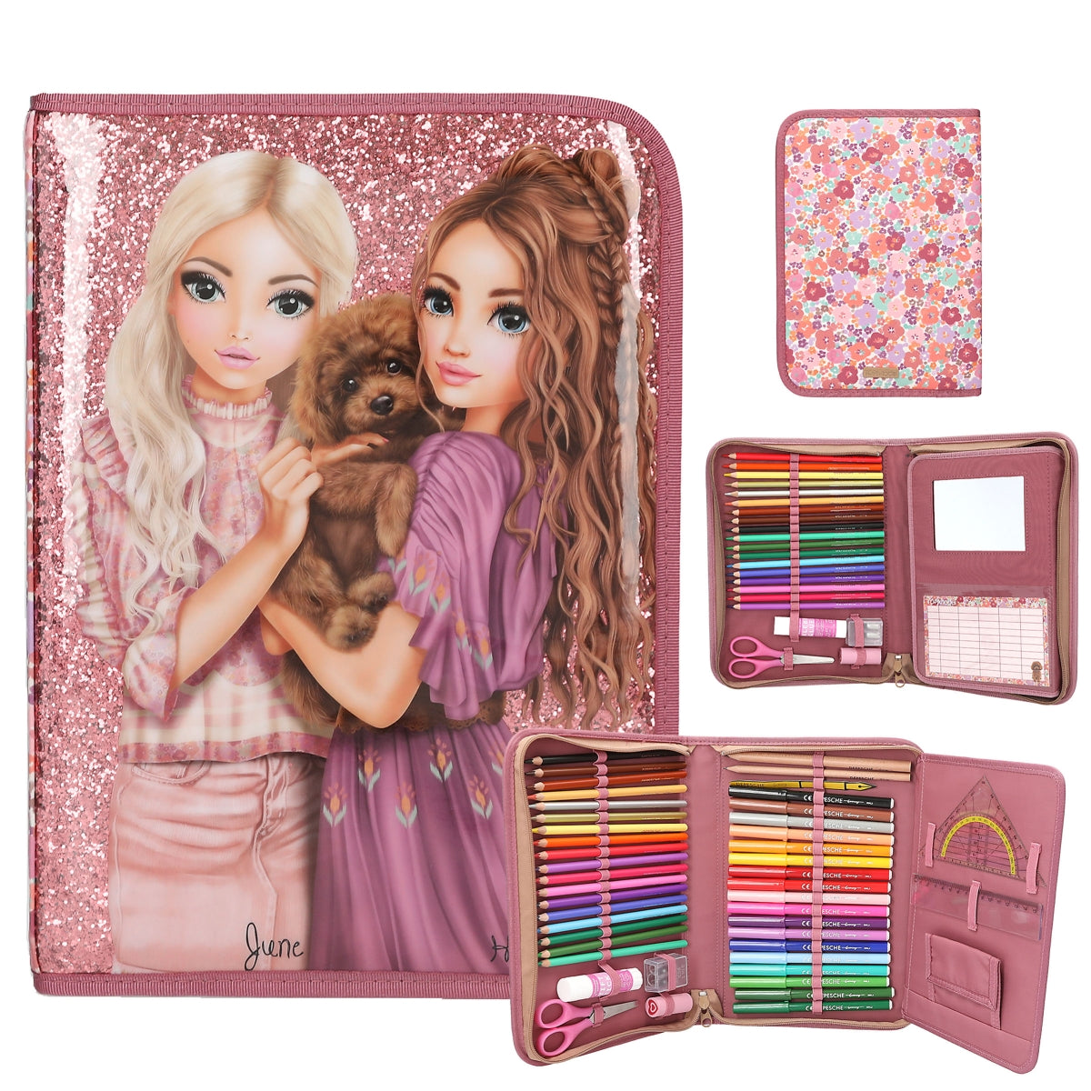 depesche-topmodel-big-pencil-case-floral-depe-0013056