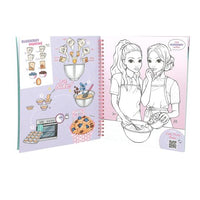 depesche-topmodel-cake-&-bake-colouring-book-with-sequins-depe-0013386