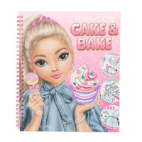 depesche-topmodel-cake-&-bake-colouring-book-with-sequins-depe-0013386