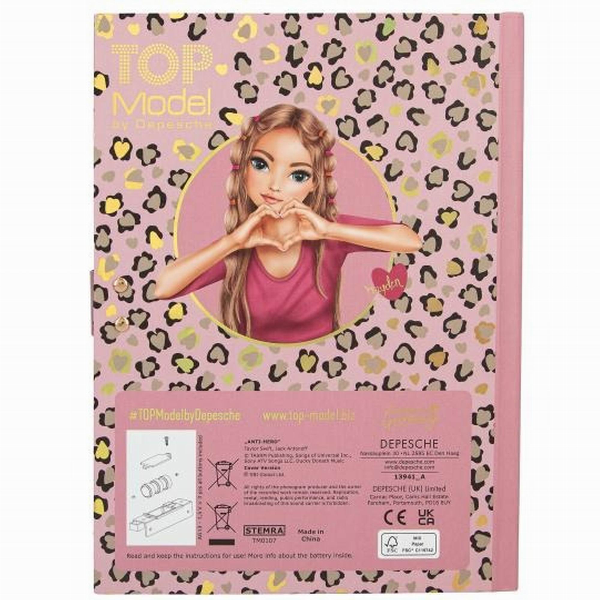 depesche-topmodel-diary-with-code-and-sound-leoheart-stationery-book-depe-0013941-04