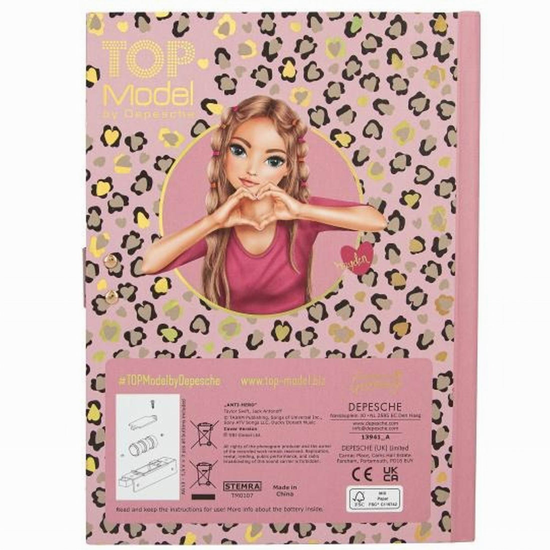 depesche-topmodel-diary-with-code-and-sound-leoheart-stationery-book-depe-0013941-04