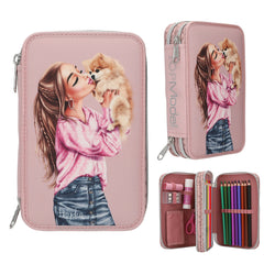 depesche-topmodel-double-pencil-case-dots-stationery-depe-0014008