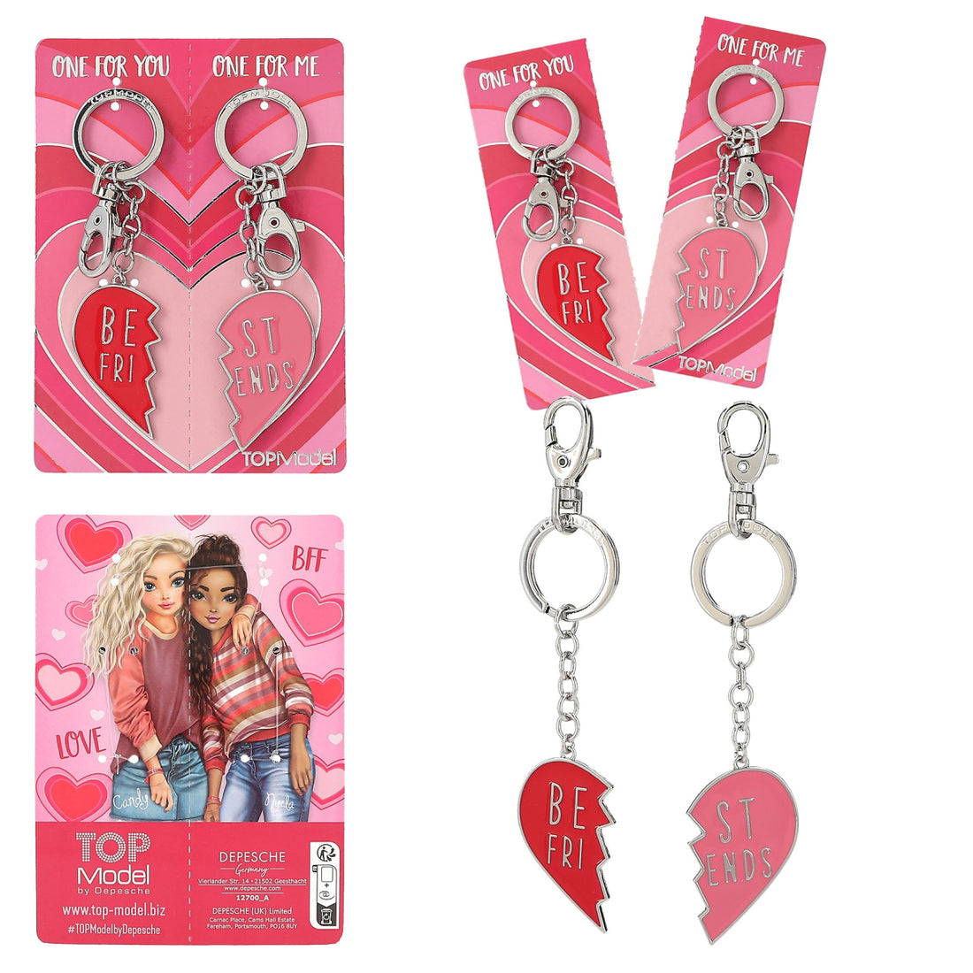depesche-topmodel-keyring-set-heart-bff-depe-0012700