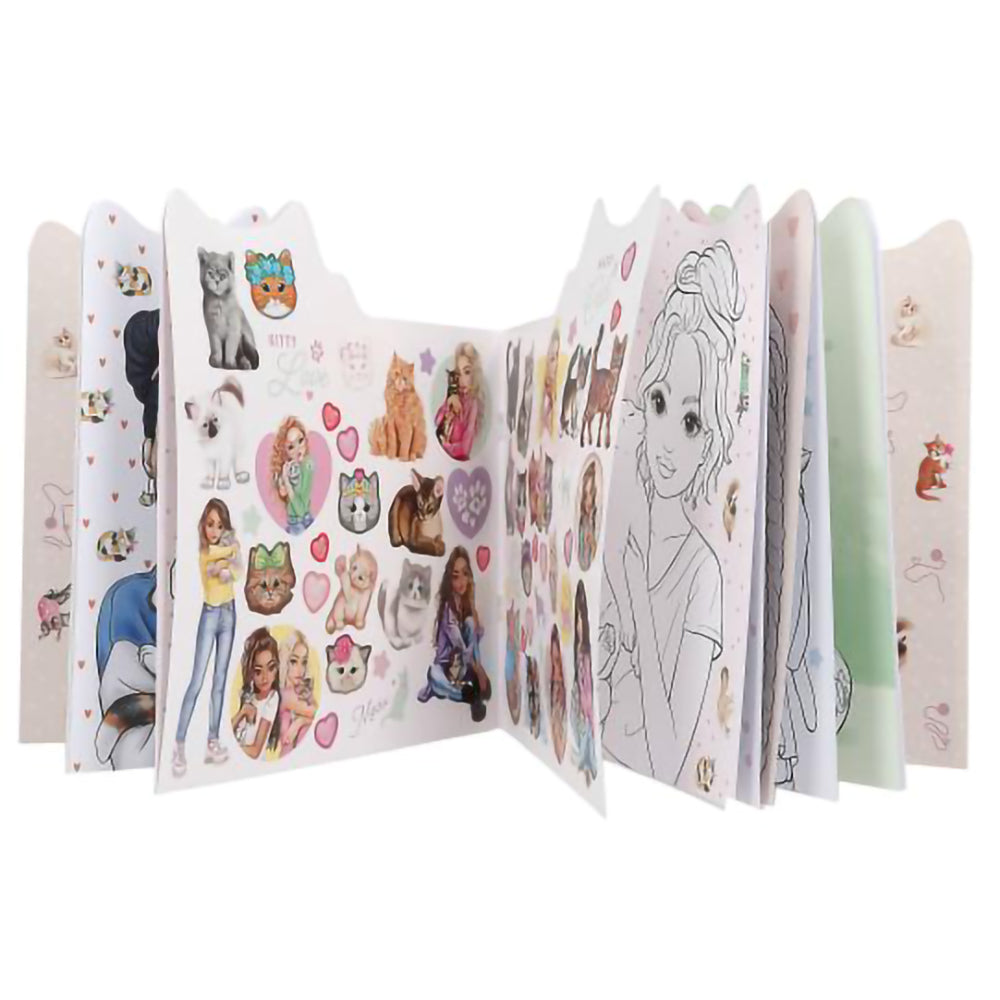 depesche-topmodel-kitty-colouring-book-figural-kitty-and-doggy-stationery-depe-0012713