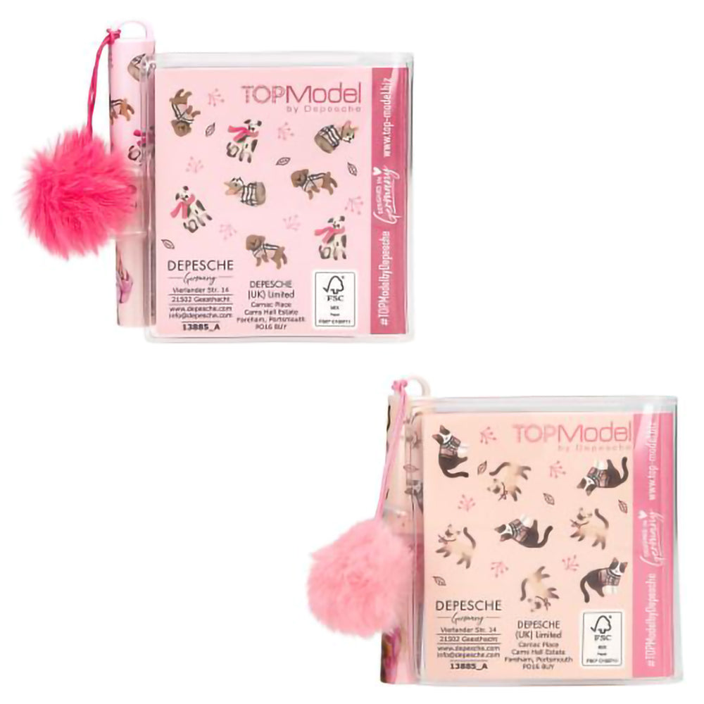 depesche-topmodel-mini-notebook-with-ballpen-fur-ever-friends
