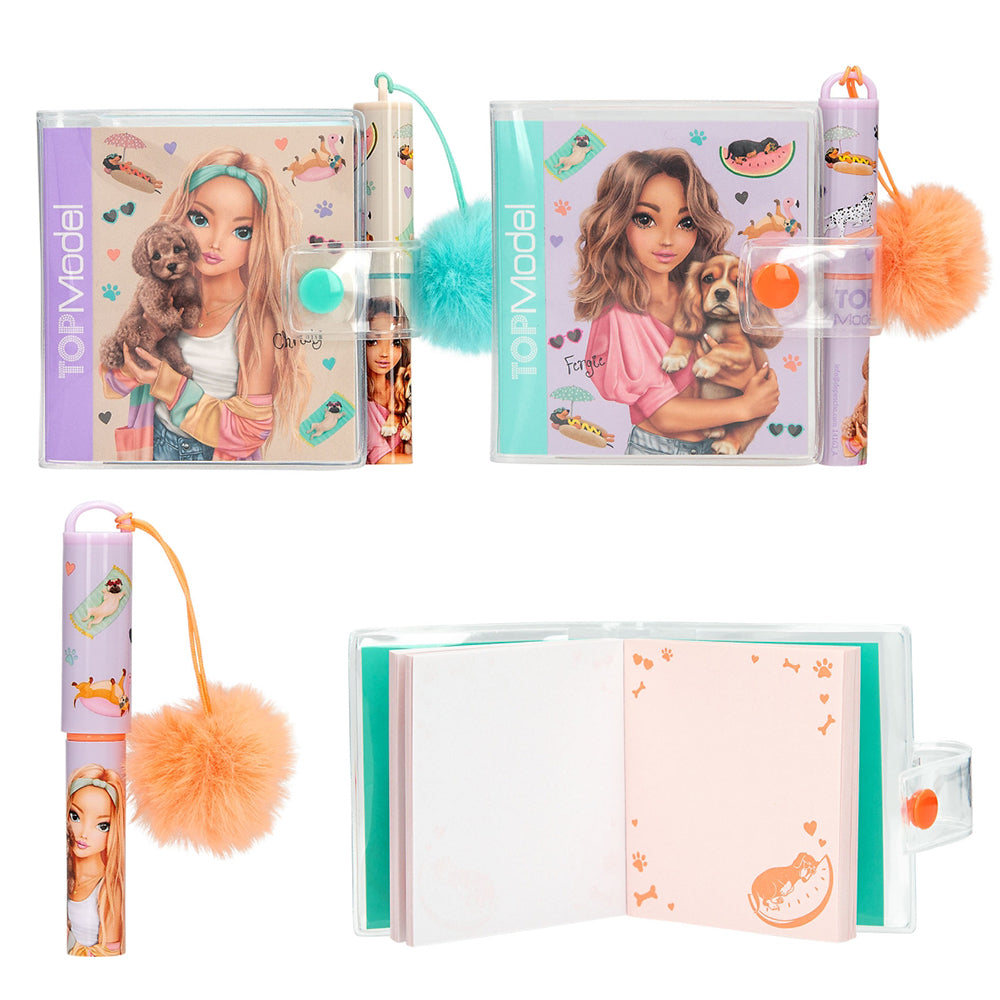 depesche-topmodel-mini-notebook-with-ballpen-sunny-dog-stationery-depe-0014163