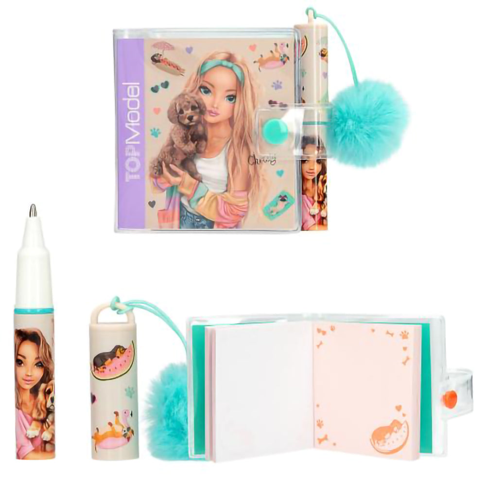 depesche-topmodel-mini-notebook-with-ballpen-sunny-dog-stationery-depe-0014163