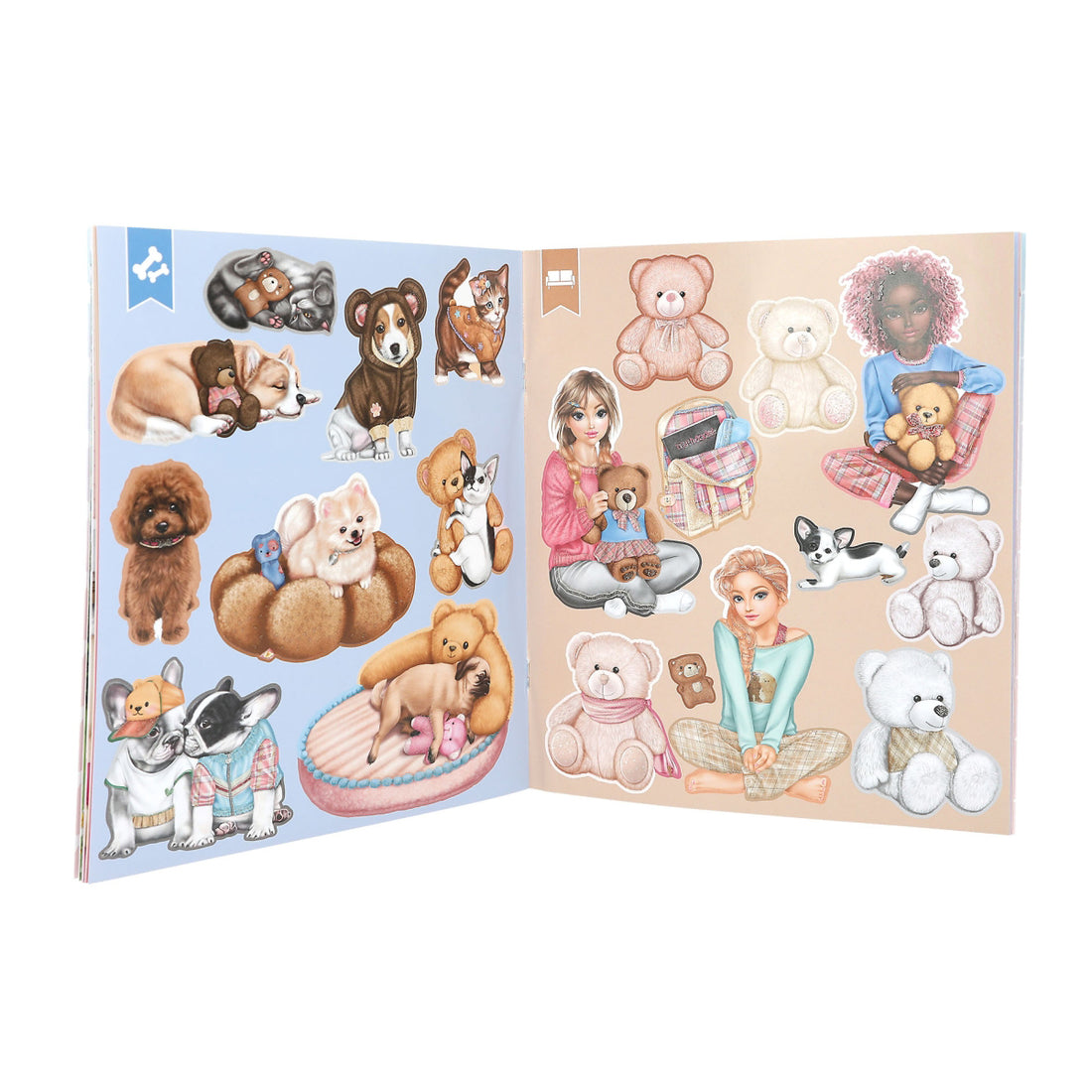 Depesche TOPModel Stickerworld 12702 Livre de 20 pages de fond à concevoir soi-même avec 138 autocollants Depesche TOPModel Stickerworld 12702 Livre de 20 pages de fond à concevoir soi-même avec 138 autocollants