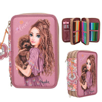 depesche-topmodel-triple-pencil-case-floral-depe-0013055