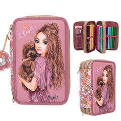 depesche-topmodel-triple-pencil-case-floral-depe-0013055