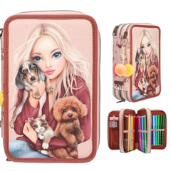 depesche-topmodel-triple-pencil-case-fur-ever-friends