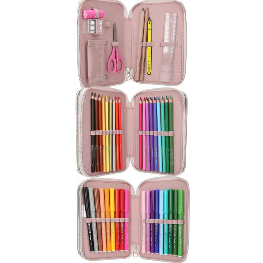 depesche-topmodel-triple-pencil-case-with-embroidery-summer-feeling-depe-0013303