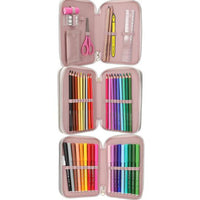 depesche-topmodel-triple-pencil-case-with-embroidery-summer-feeling-depe-0013303