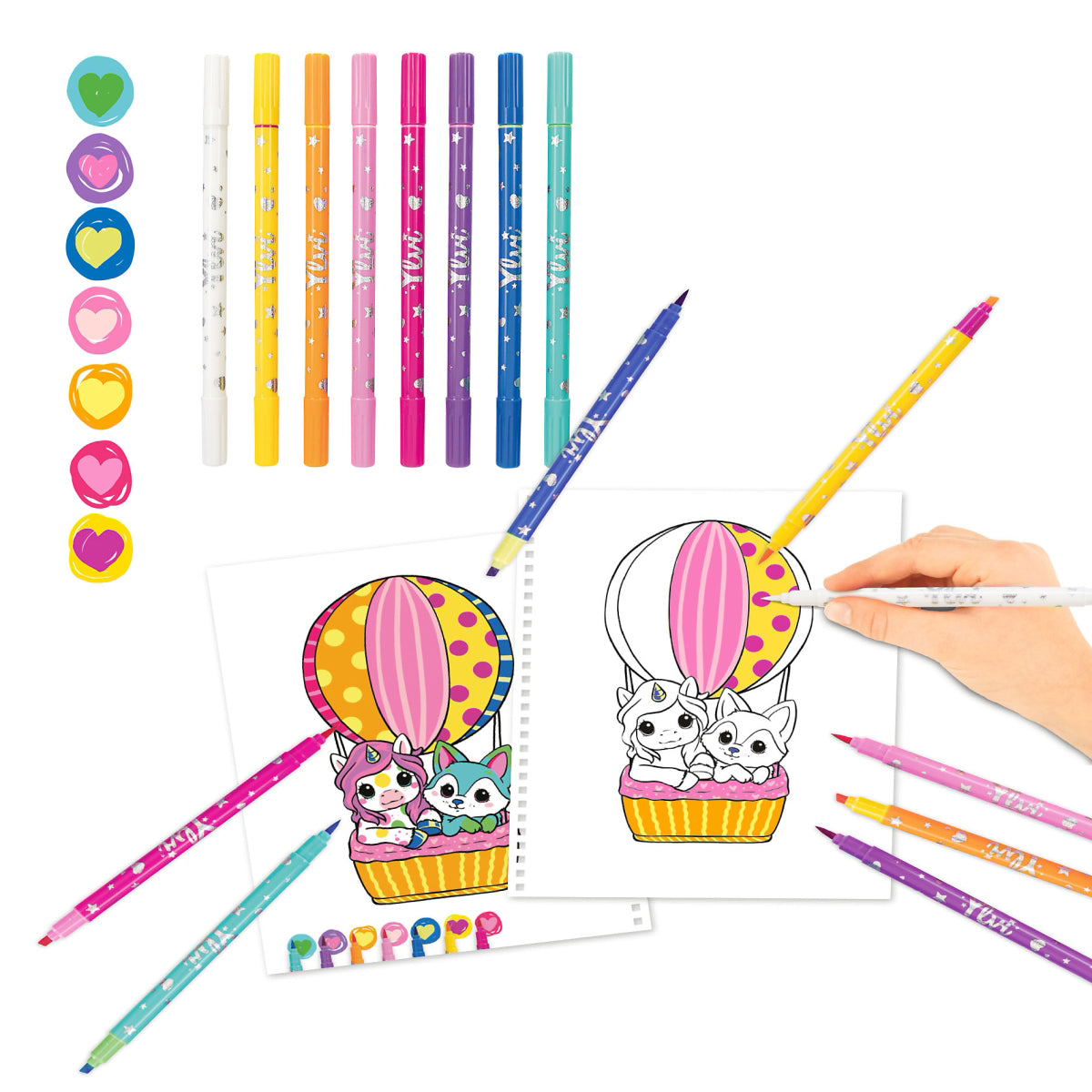 depesche-ylvi-coloring-book-with-felt-tip-pens-depe-0012930