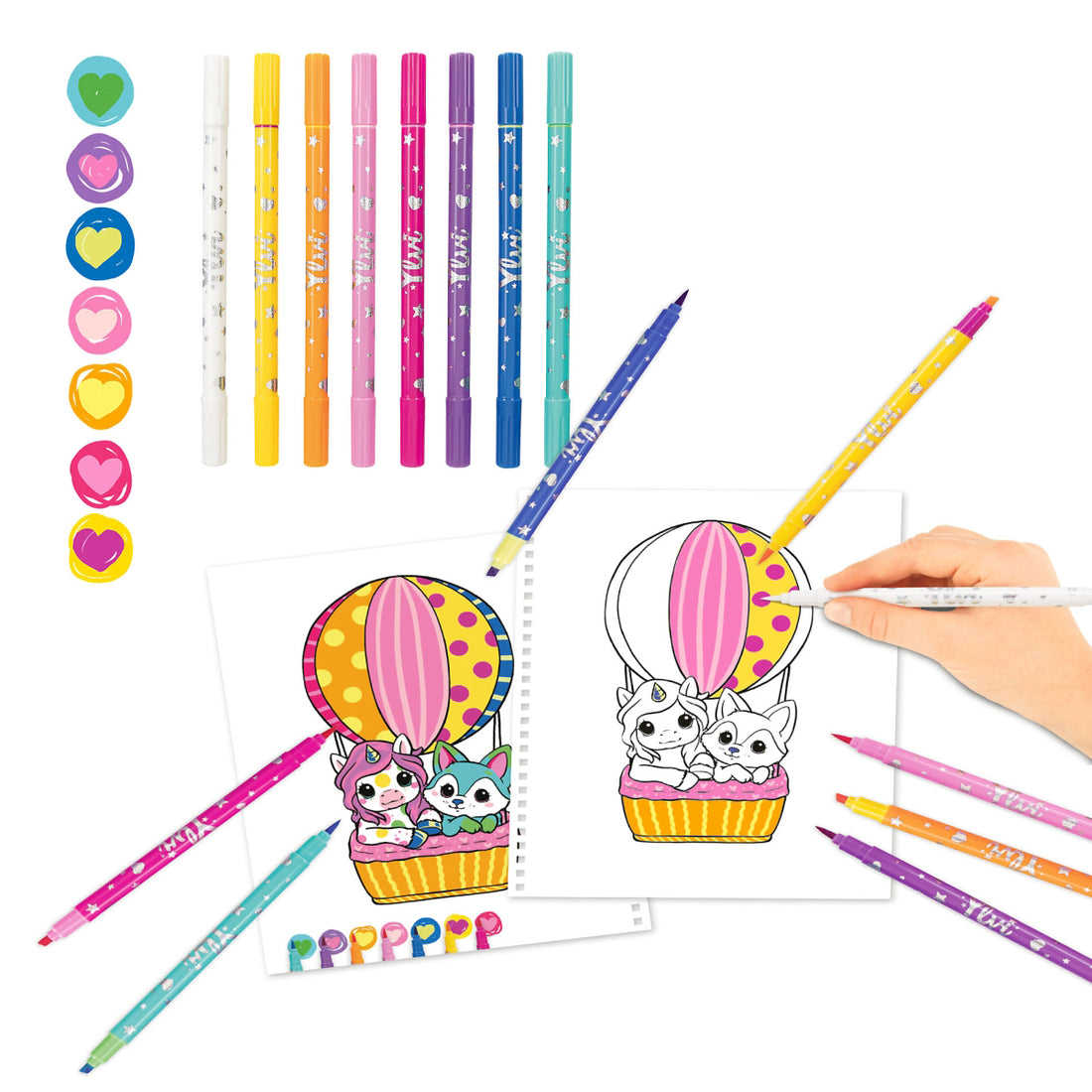 depesche-ylvi-coloring-book-with-felt-tip-pens-depe-0012930