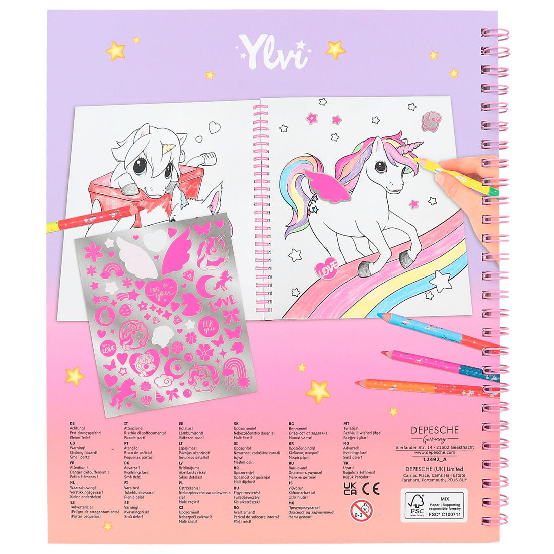 depesche-ylvi-colouring-book-with-unicorn-and-sequins-depe-0012492