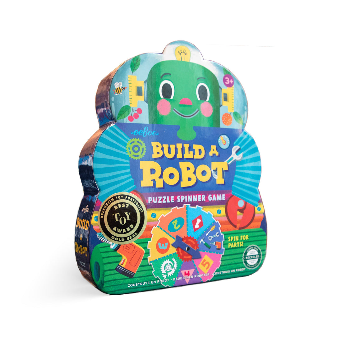 Eebo Botwe eeBoo Build A Robot Shaped Spinner Game – Petit Bazaar
