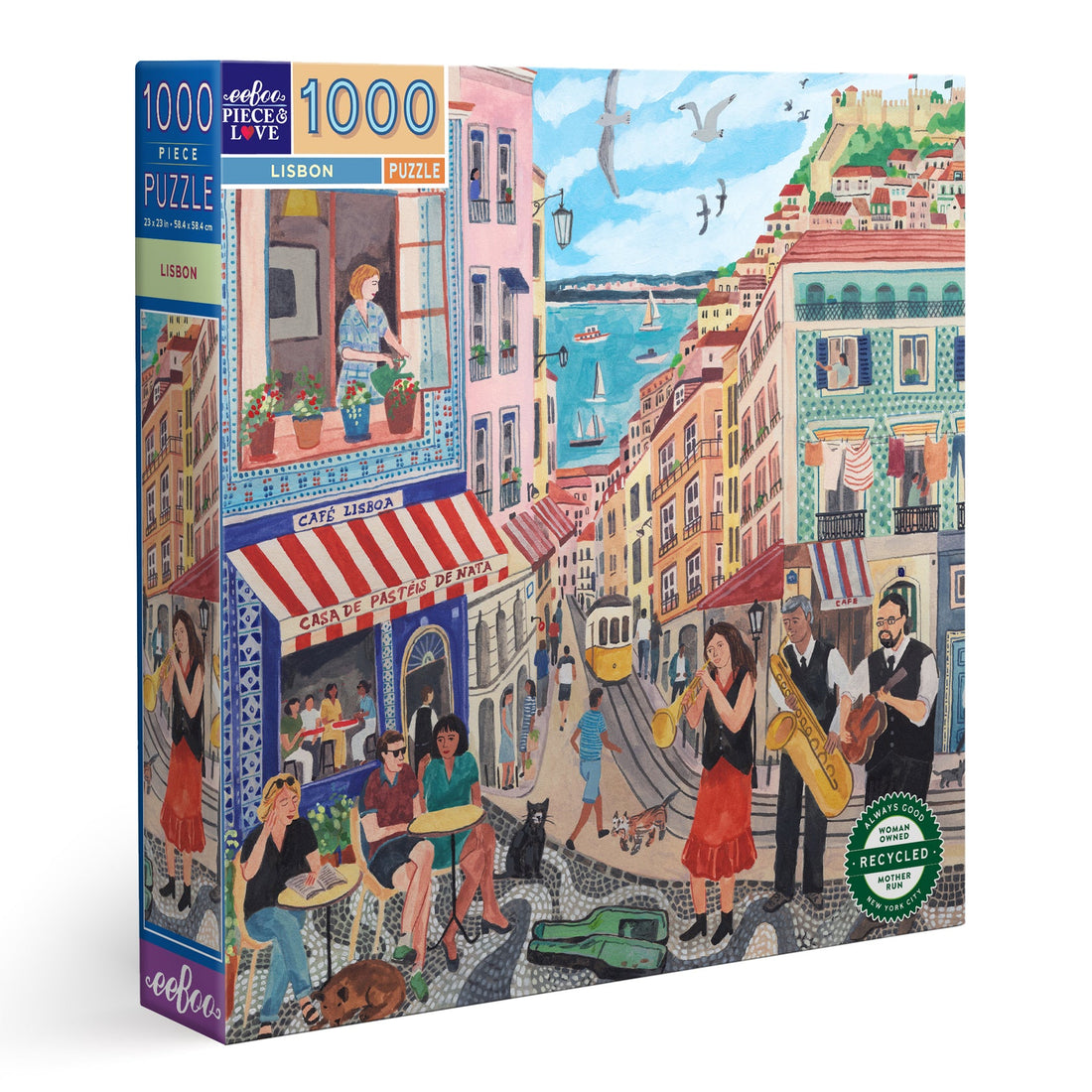 eeBoo Lisbon 1000pc Square Puzzle