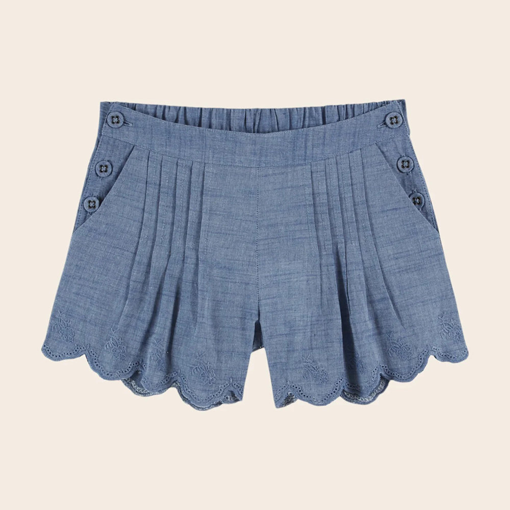 emile-et-ida-chambray-embroidered-shorts-chambray