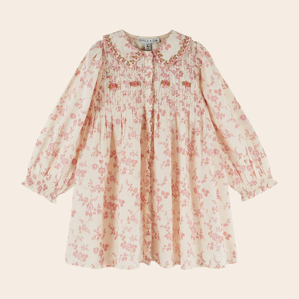 emile-et-ida-robe-smockee-brodee-rosalie-clothing-wear-fashion-eei-w26ae071-rosal-12m